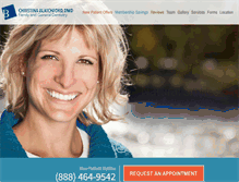 Tablet Screenshot of christinablatchford.com